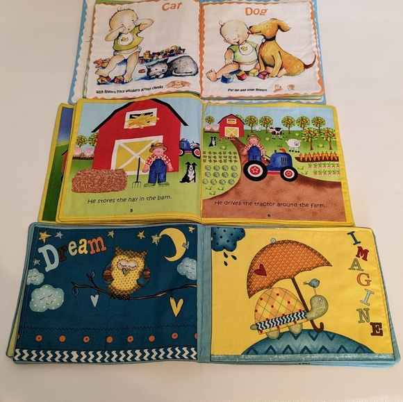 Soft Infant Books, 3 pieces, various colors - Picture 4 of 9